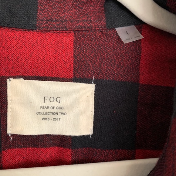Fear of God FOG Sleeveless cutoff flannel longline - Picture 6 of 9